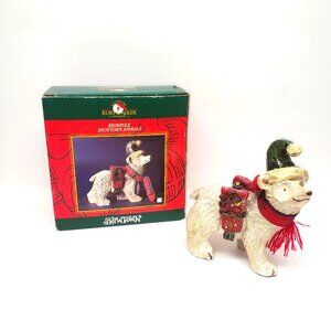 Kurt Adler SnowTown Polar Bear Figure Christmas Village Figurine Snowfolk J8541